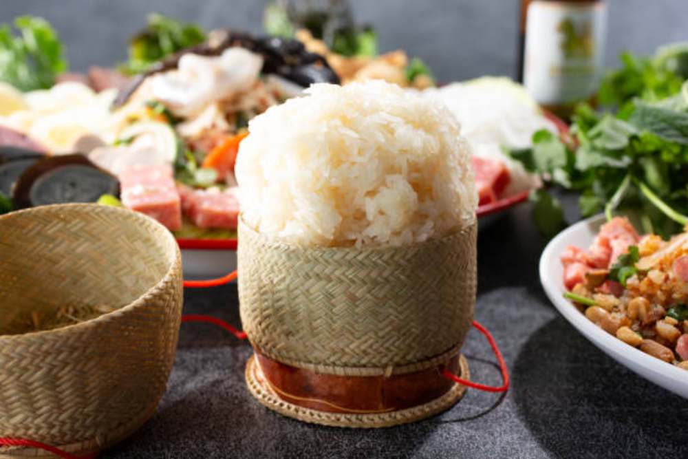 riz gluant laos